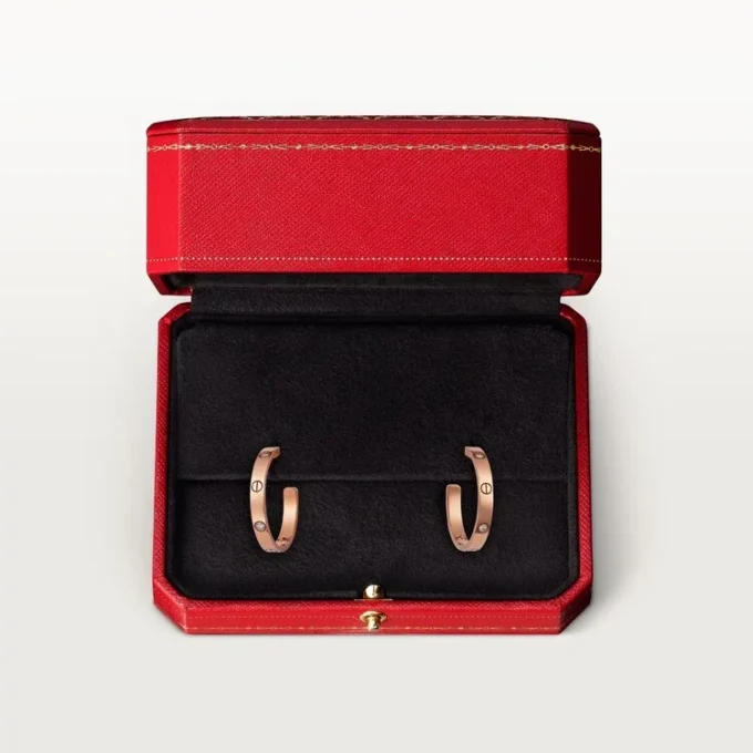 Love-oorbellen – Roségoud, diamant – Cartier