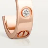 Love-oorbellen – Roségoud, diamanten – Cartier