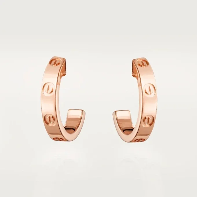 Love-oorbellen – Roze goud – Cartier
