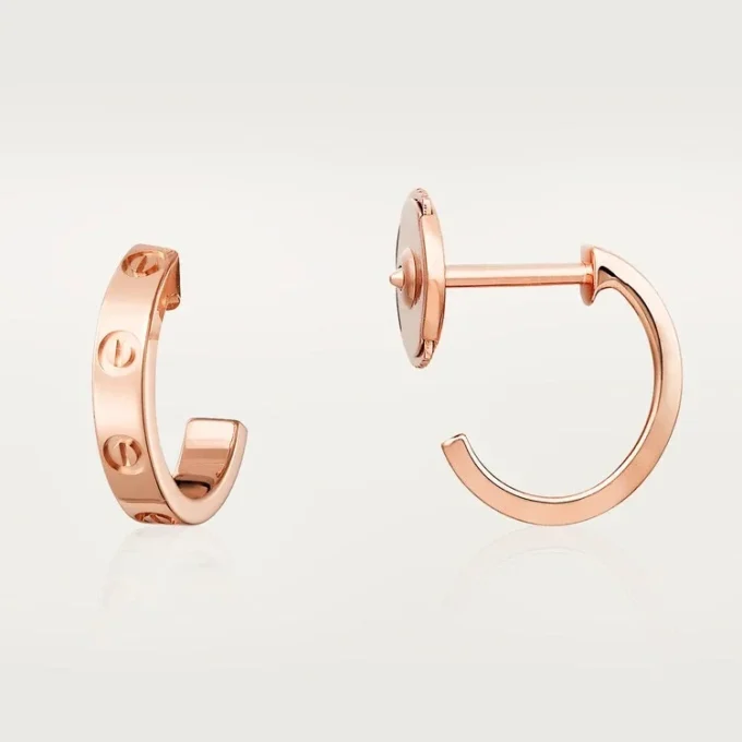 Love-oorbellen – Roze goud – Cartier