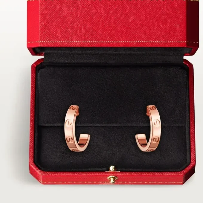 Love-oorbellen – Roze goud – Cartier