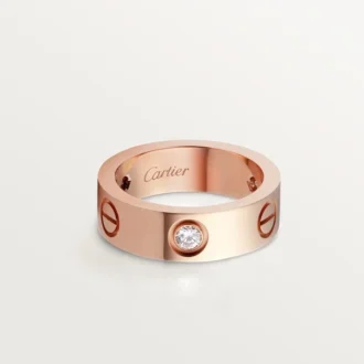 Love-ring, 3 diamanten – roségoud, diamanten – Cartier