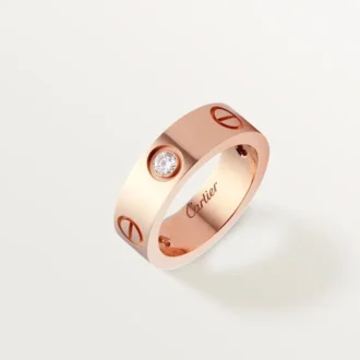 Love-ring, 3 diamanten – roségoud, diamanten – Cartier