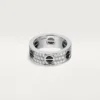 Love-ring, bezet met diamanten, keramiek – Witgoud, keramiek, diamanten – Cartier