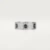 Love-ring, bezet met diamanten, keramiek – Witgoud, keramiek, diamanten – Cartier