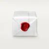 Maillon Panthere-ring, 3 rijen met halve diamanten – Witgoud, diamanten – Cartier