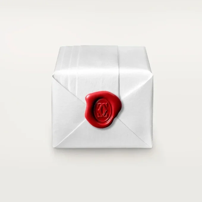 Maillon Panthere-ring, 3 rijen met halve diamanten – Witgoud, diamanten – Cartier