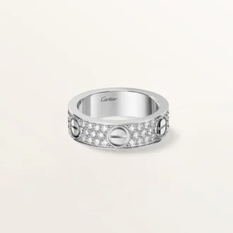 Love-ring, klassiek model, bezet