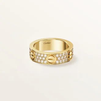 Love-ring, klassiek model, bezet