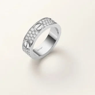 Love-ring, klassiek model, bezet