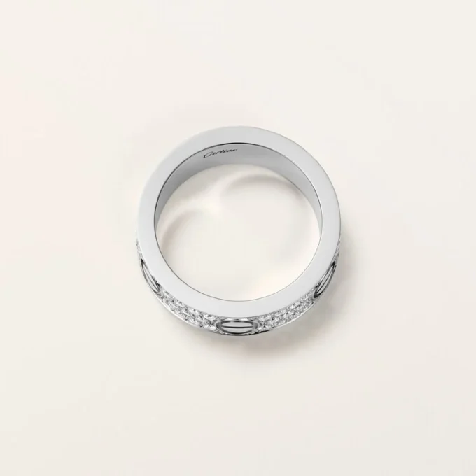 Love-ring, klassiek model, bezet