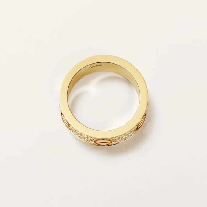 Love-ring, klassiek model, bezet