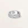 Love-ring, klassiek model, bezet met 6 diamanten