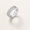 Love-ring, klassiek model, bezet met 6 diamanten