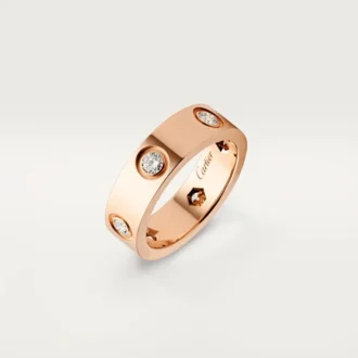 Love-ring – roségoud, diamanten – Cartier