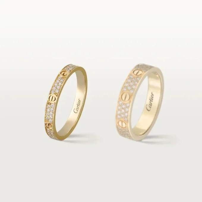 Love-ring, Sm – Geelgoud, Diamanten – Cartier