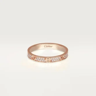 Love-ring, Sm – Roségoud, Diamanten – Cartier