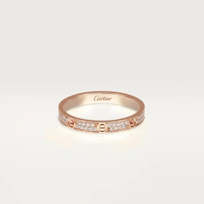 Love-ring, Sm – Roségoud, Diamanten – Cartier