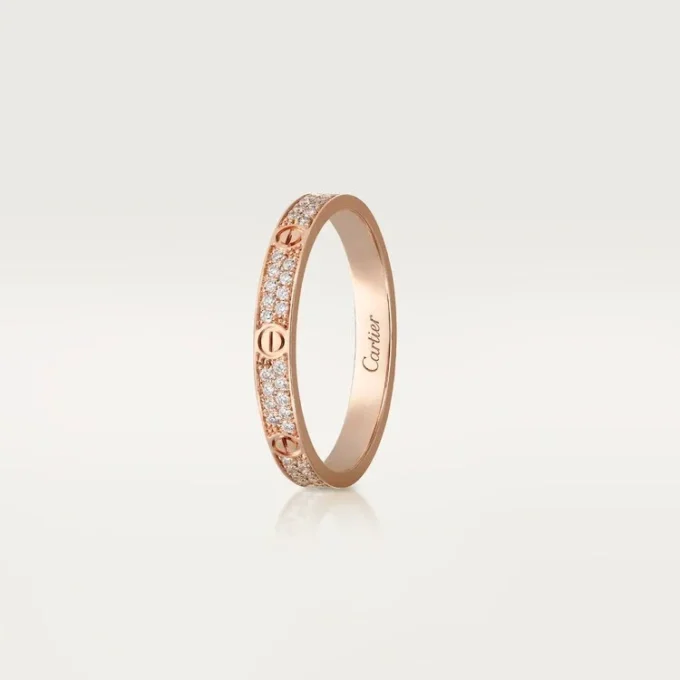 Love-ring, Sm – Roségoud, Diamanten – Cartier