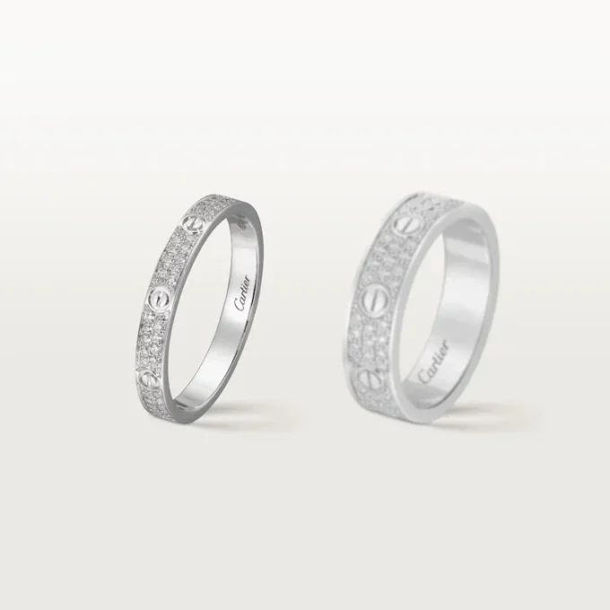 Love-ring, Sm – Witgoud, Diamanten – Cartier
