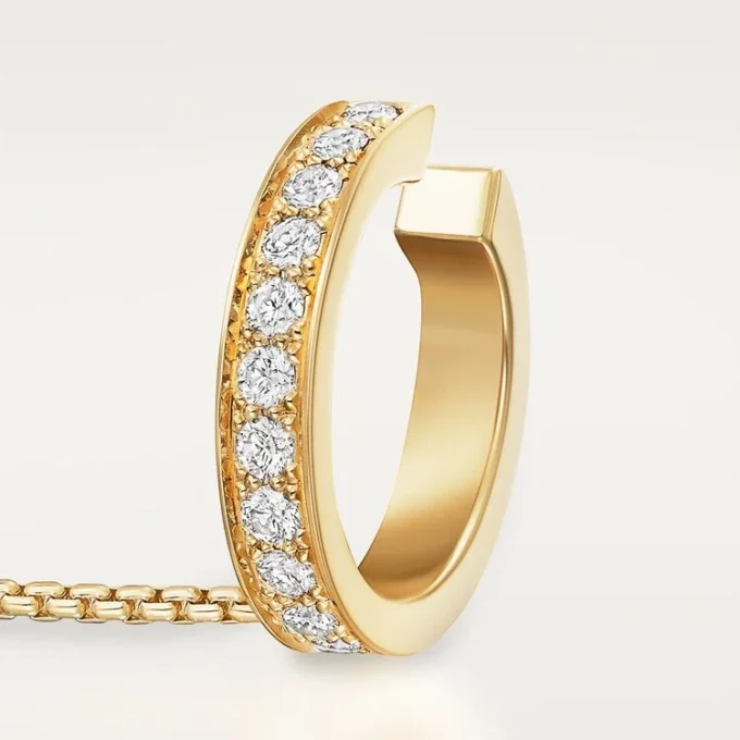 Love Single Oorbellen, Multiwear, Half-Paved
