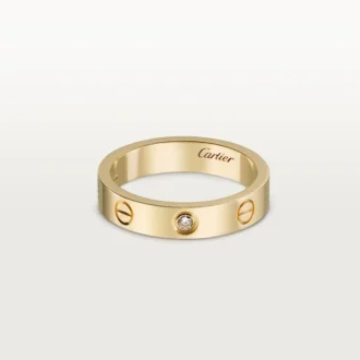 Love trouwring, 1 diamant – geelgoud, diamant – Cartier