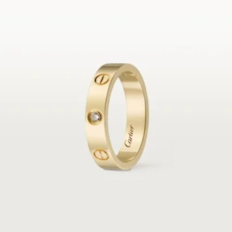 Love trouwring, 1 diamant – geelgoud, diamant – Cartier