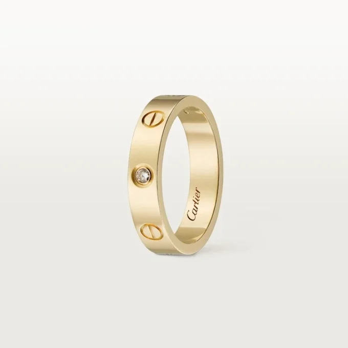 Love trouwring, 1 diamant – geelgoud, diamant – Cartier