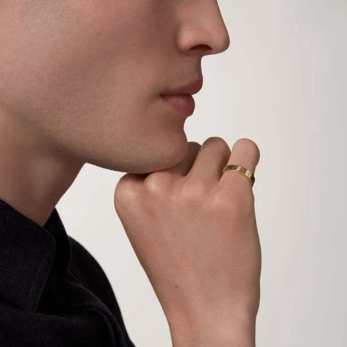 Love trouwring, 1 diamant – geelgoud, diamant – Cartier