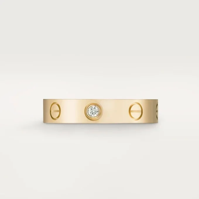 Love trouwring, 1 diamant – geelgoud, diamant – Cartier