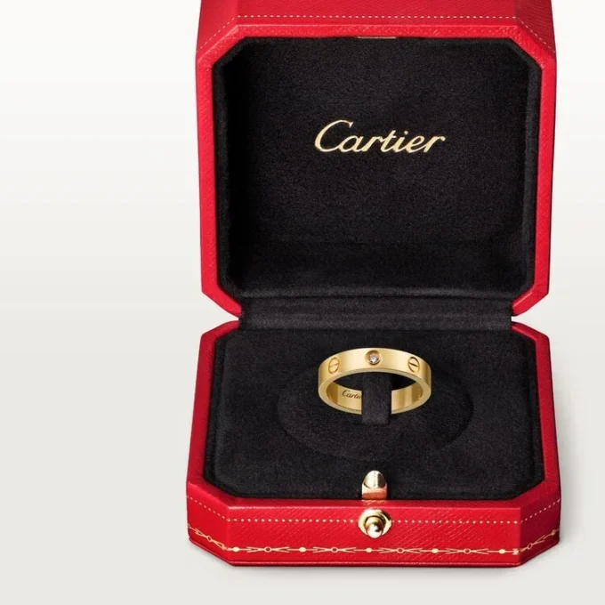 Love trouwring, 1 diamant – geelgoud, diamant – Cartier