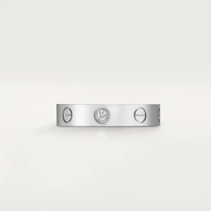 Love trouwring, 1 diamant – witgoud, diamant – Cartier