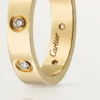 Love trouwring, 8 diamanten – geelgoud, diamanten – Cartier