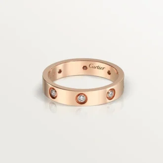 Love trouwring, 8 diamanten – roségoud, diamanten – Cartier