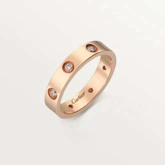 Love trouwring, 8 diamanten – roségoud, diamanten – Cartier