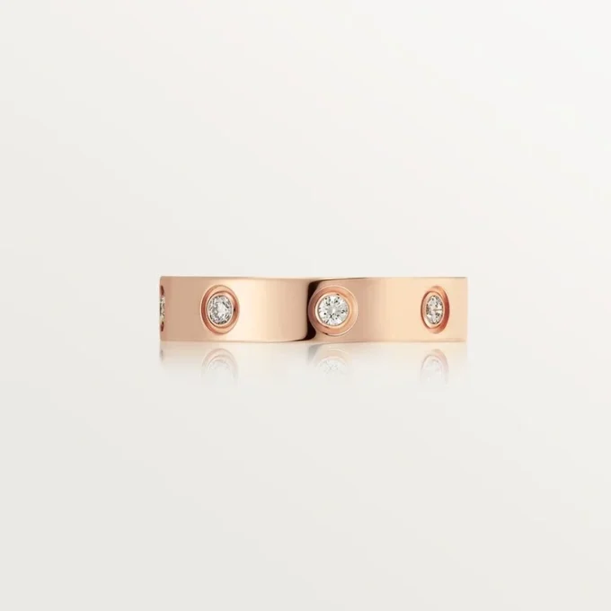 Love trouwring, 8 diamanten – roségoud, diamanten – Cartier