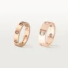 Love trouwring, 8 diamanten – roségoud, diamanten – Cartier