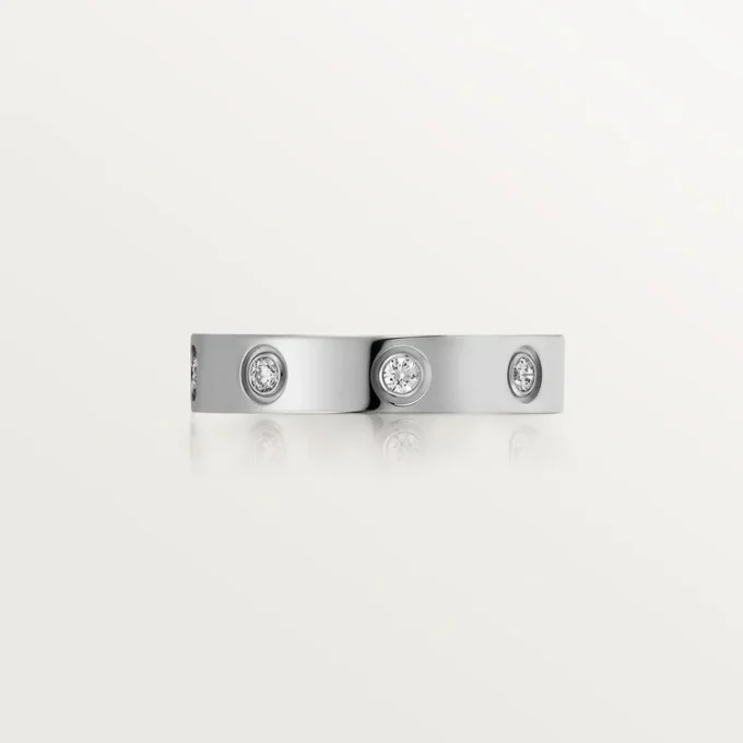Love trouwring, 8 diamanten – witgoud, diamanten – Cartier