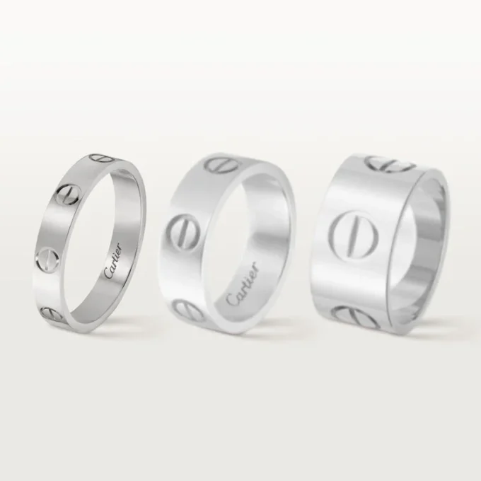 Love trouwring – witgoud – Cartier