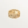 Maillon Panthere-ring, 3 rijen met halve diamanten – geelgoud, diamanten – Cartier