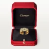 Maillon Panthere-ring, 3 rijen met halve diamanten – geelgoud, diamanten – Cartier