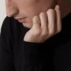 Maillon Panthere-ring, 3 rijen met halve diamanten – Roségoud, diamanten – Cartier