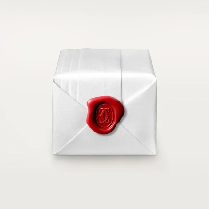 Maillon Panthere-ring, 3 rijen met halve diamanten – Roségoud, diamanten – Cartier