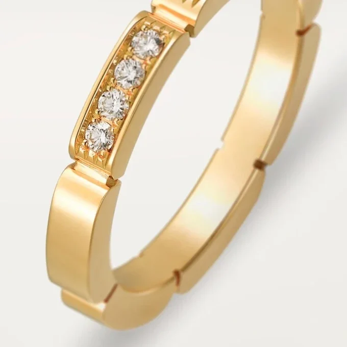 Maillon Panthere trouwring – geelgoud, diamanten – Cartier
