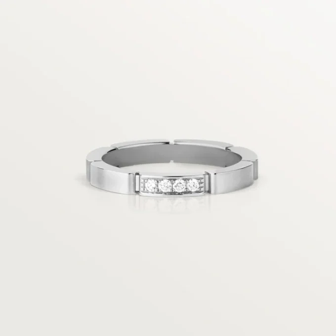 Maillon Panthere trouwring – witgoud, diamanten – Cartier