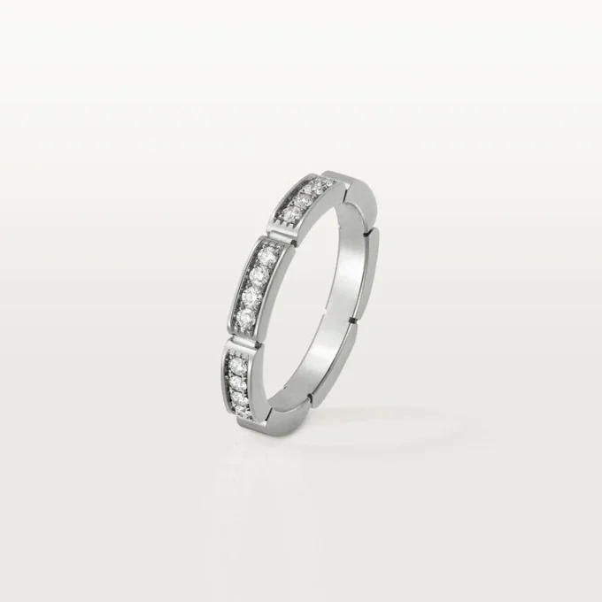 Maillon Panthere trouwring – witgoud, diamanten – Cartier