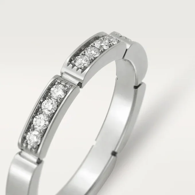 Maillon Panthere trouwring – witgoud, diamanten – Cartier