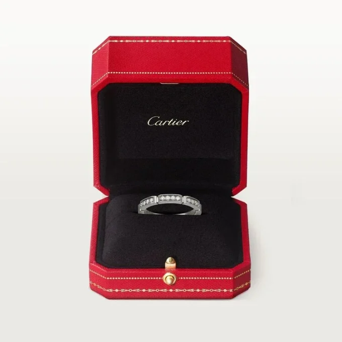 Maillon Panthere trouwring – witgoud, diamanten – Cartier