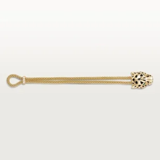 Panthere De Cartier-armband, aan ketting, diamanten