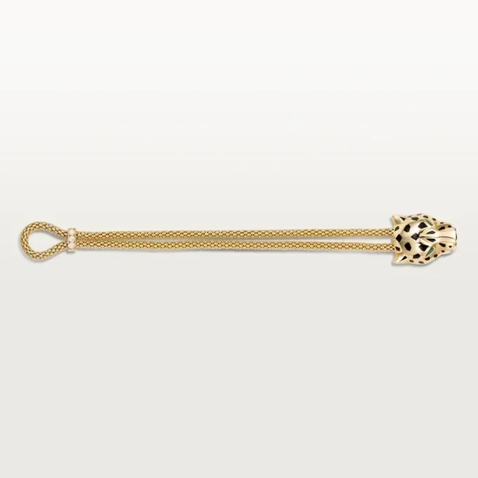 Panthere De Cartier-armband, aan ketting, diamanten
